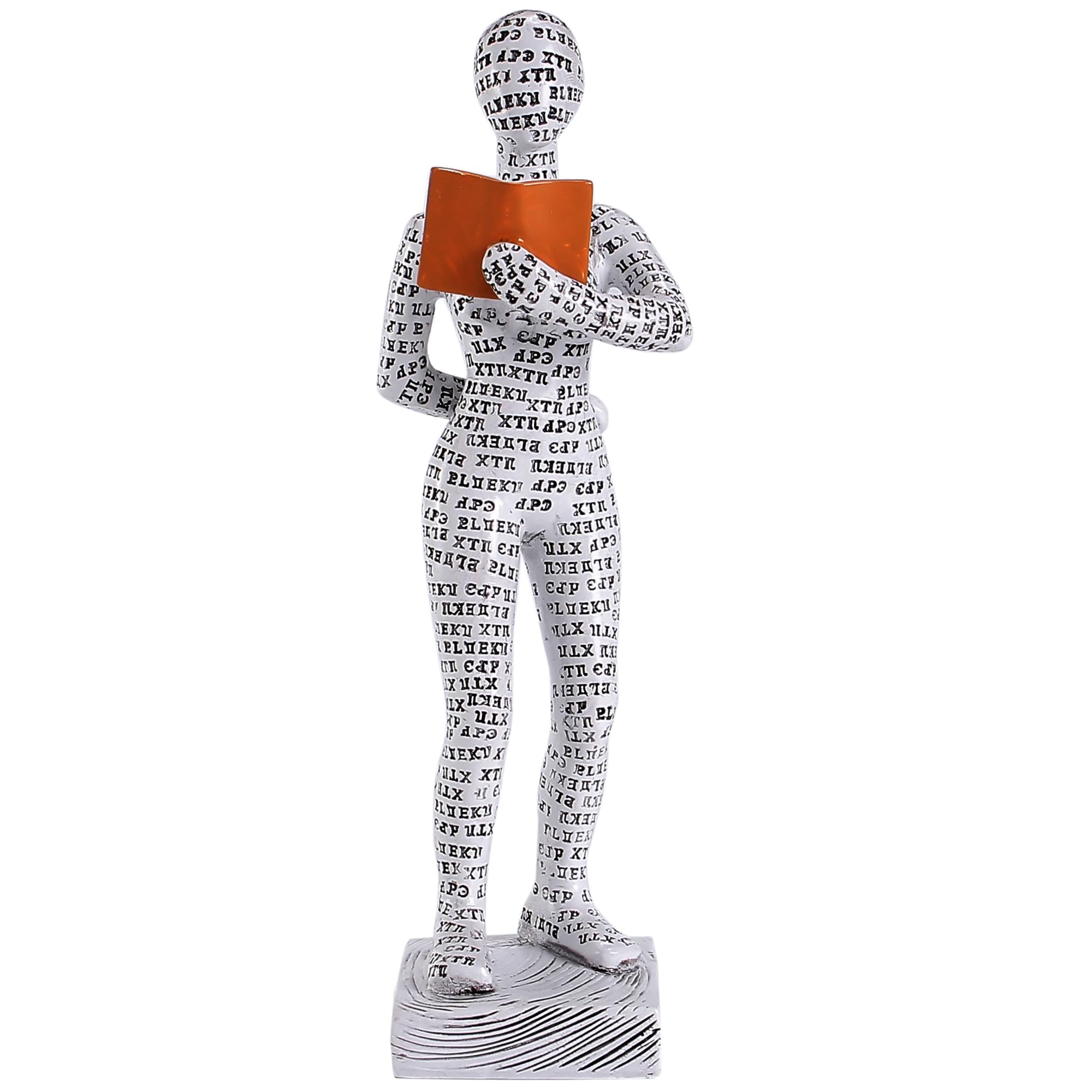 GRAPMKTG Home Decor Pulp Reading Women Thinker Statue Aesthetic Sculpture Room Decor Modern Abstract Decoration on Shelf Table Desk for Living Room Office Bedroom A